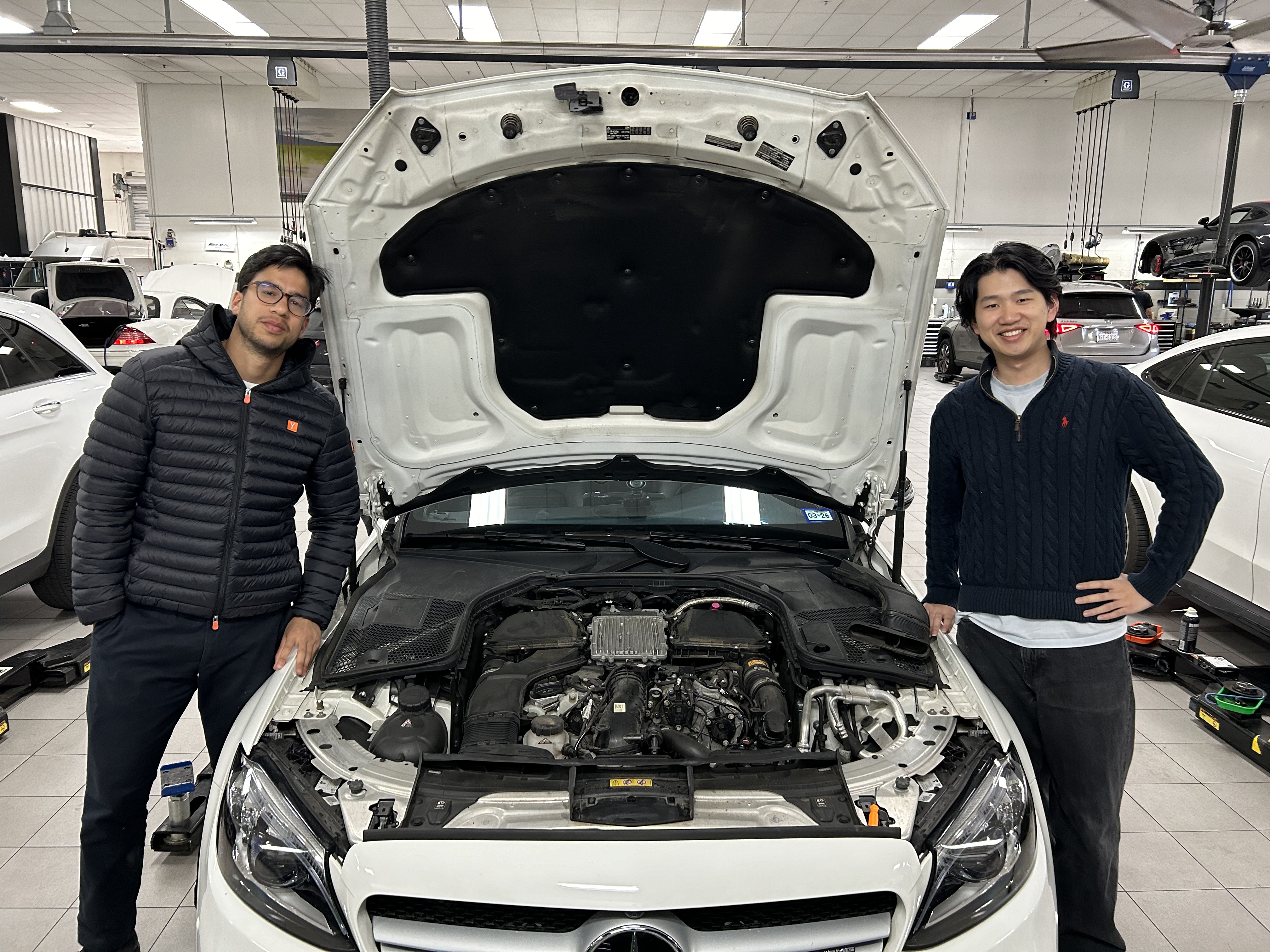 Revion founders at the dealership